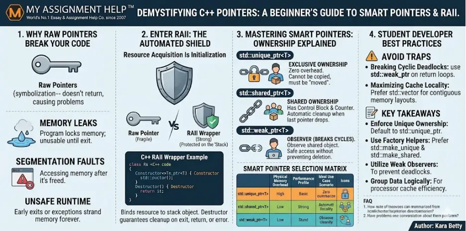 Demystifying C++ Pointers: A Beginner’s Guide to Smart Pointers and RAII